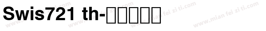 Swis721 th字体转换